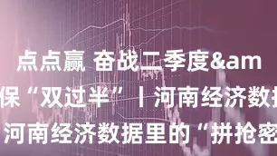 点点赢 奋战二季度&#32;确保“双过半”丨河南经济数据里的“拼抢密码”